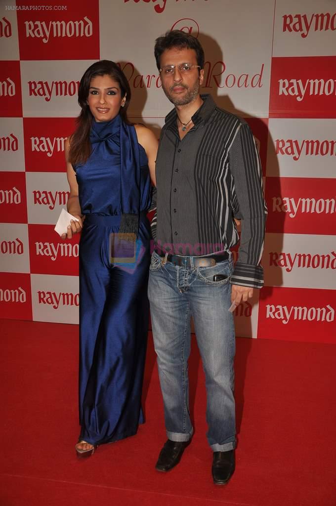 raveena with anil thadani at Raymonds new store in Warden Road on 6th Feb 2012