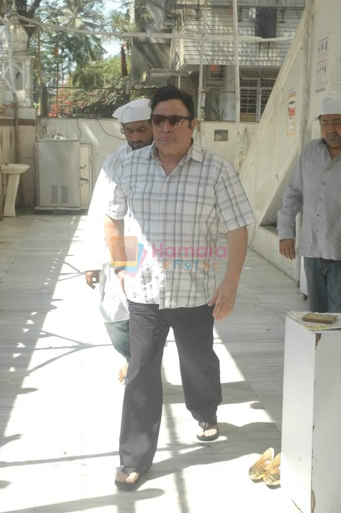 Rishi Kapoor at Raj Knawar's chautha in Santacruz on 7th Feb 2012
