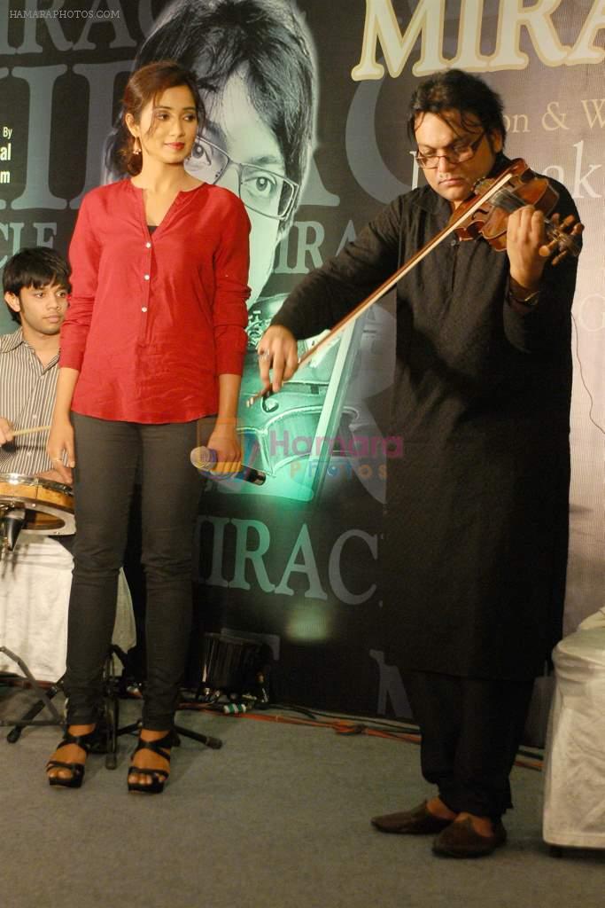 Shreya Ghoshal and Deepak Pandit at the launch of Deepak Pandit's Album Miracle in at Orchid Hotel, Vile Parle on 8th Feb 2012
