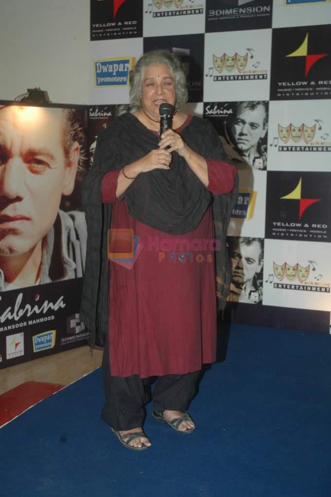 shubha khote at Mansoor Mahmood album launch in Andheri, Mumbai on 11th Feb 2012