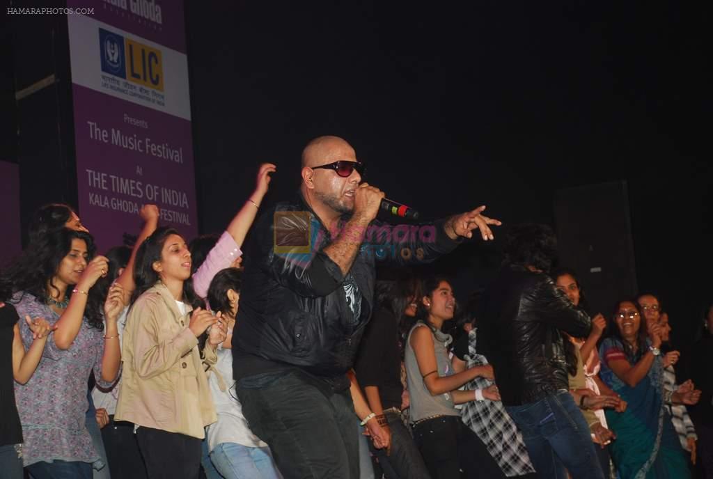 Vishal Dadlani live at Kala Ghoda Festival on 12th Feb 2012