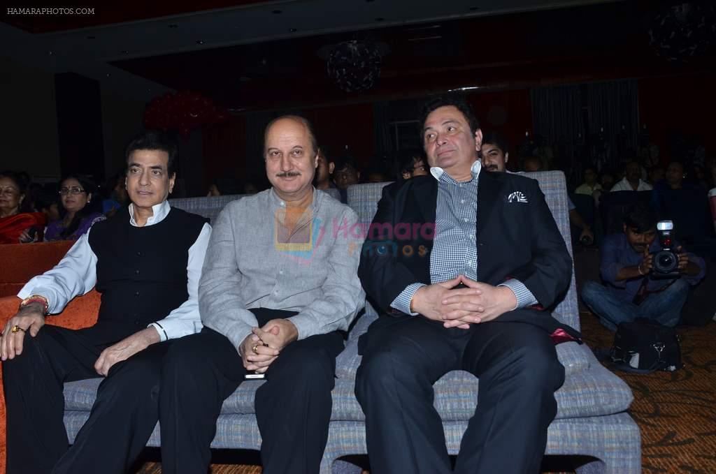 Rishi Kapoor, Jeetendra, Anupam Kher at Chaar Din ki Chandni music launch in Novotel, Mumbai on 14th Feb 2012