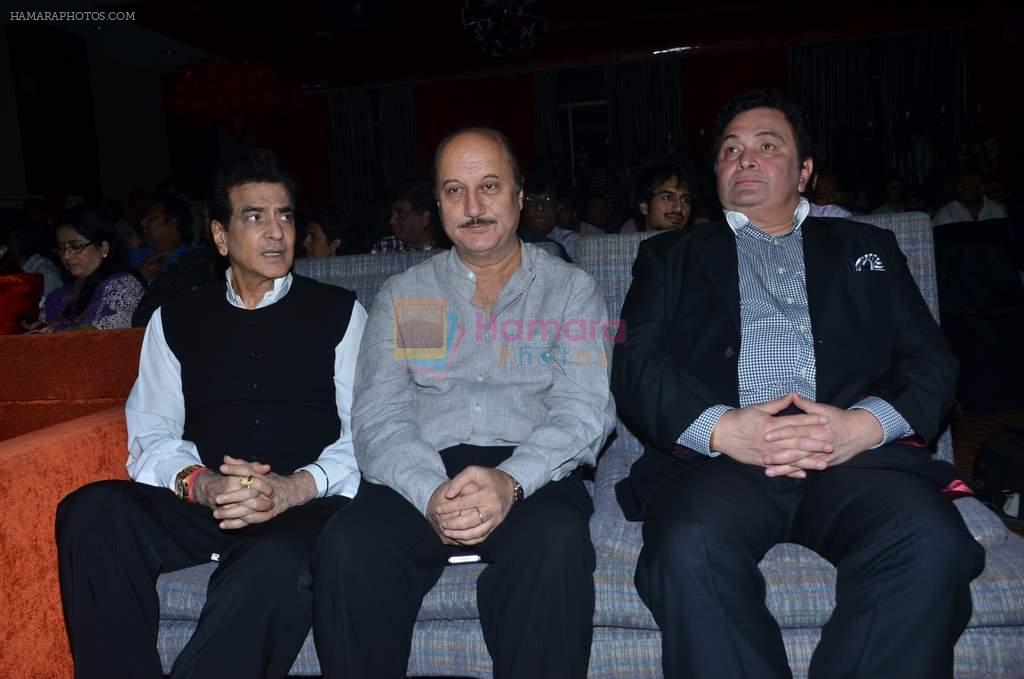 Rishi Kapoor, Jeetendra, Anupam Kher at Chaar Din ki Chandni music launch in Novotel, Mumbai on 14th Feb 2012