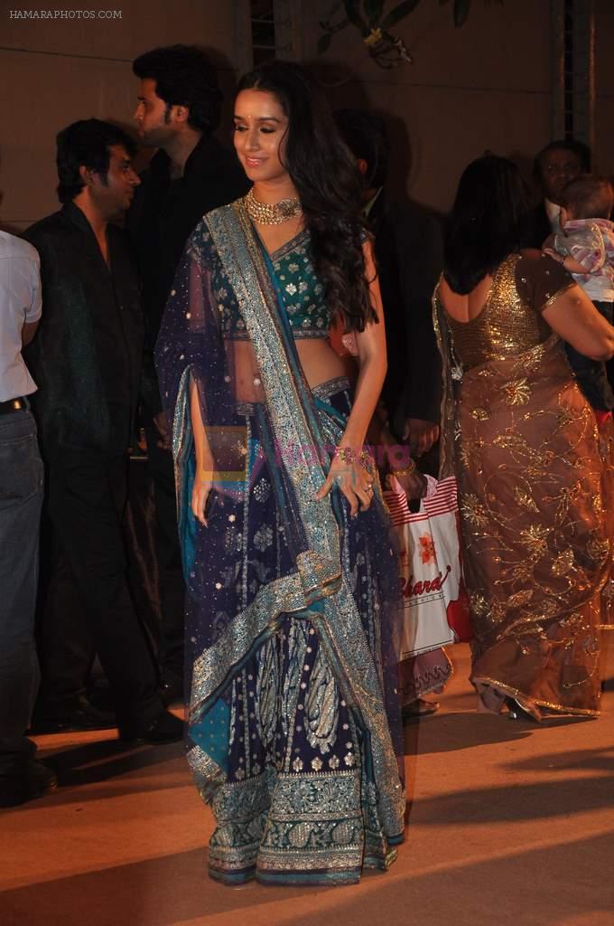 Shraddha Kapoor at the Honey Bhagnani wedding reception on 28th Feb 2012