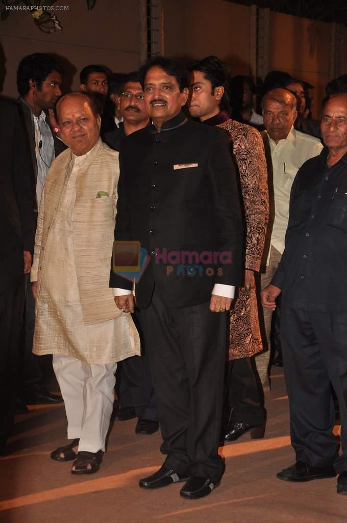 Vilasrao Deshmukh at the Honey Bhagnani wedding reception on 28th Feb 2012