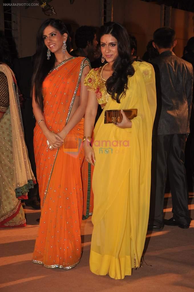 Zoa Morani, Nishka Lulla at the Honey Bhagnani wedding reception on 28th Feb 2012