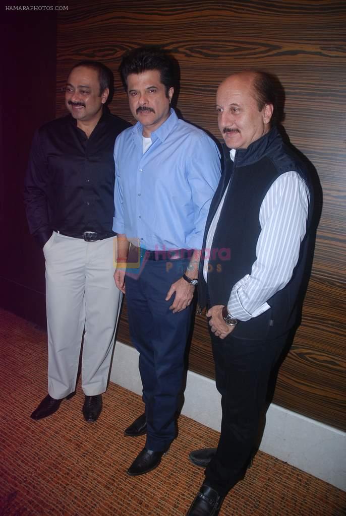 Anil Kapoor, Anupam Kher, Sachin Khedekar at Bilingual film Chhodo Kal Ki Baatein film launch in Novotel, Mumbai on1st March 2012