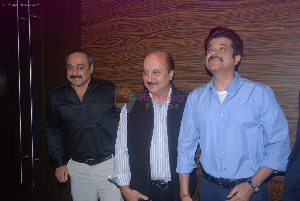 Anupam Kher, Sachin Khedekar, Anil Kapoor at Bilingual film Chhodo Kal Ki Baatein film launch in Novotel, Mumbai on1st March 2012
