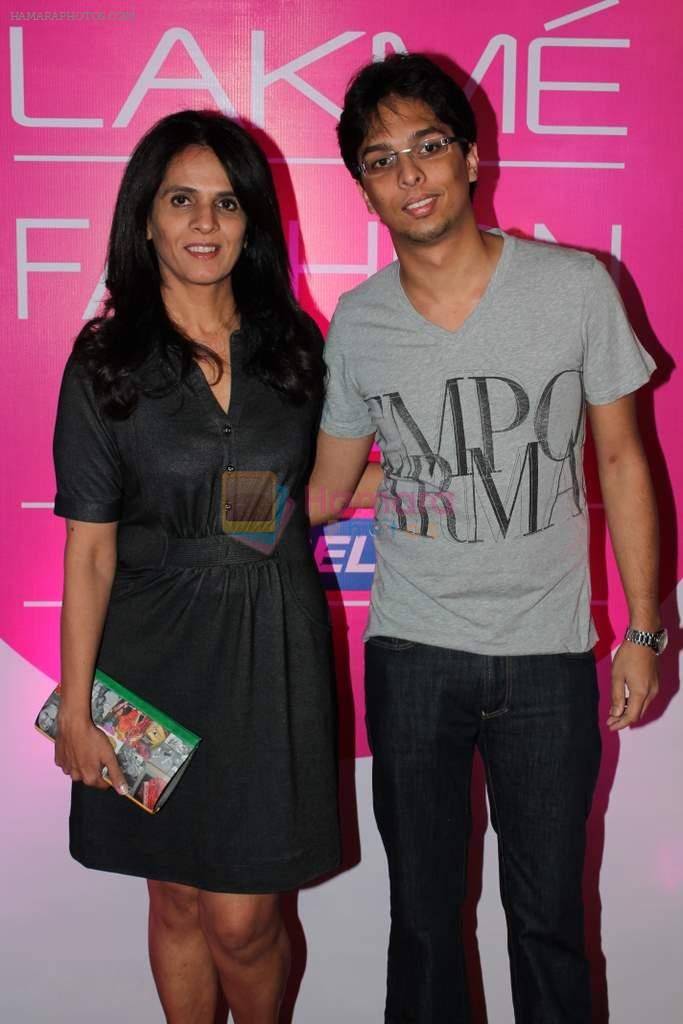Anita Dongre at Lakme fashion week opening bash in Blue Frog on 1st March 2012