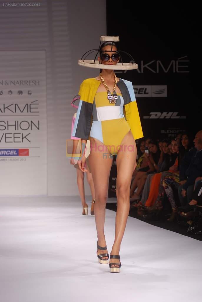 Model walk the ramp for Masaba Shivan Naresh Show at lakme fashion week 2012 on 2nd March 2012