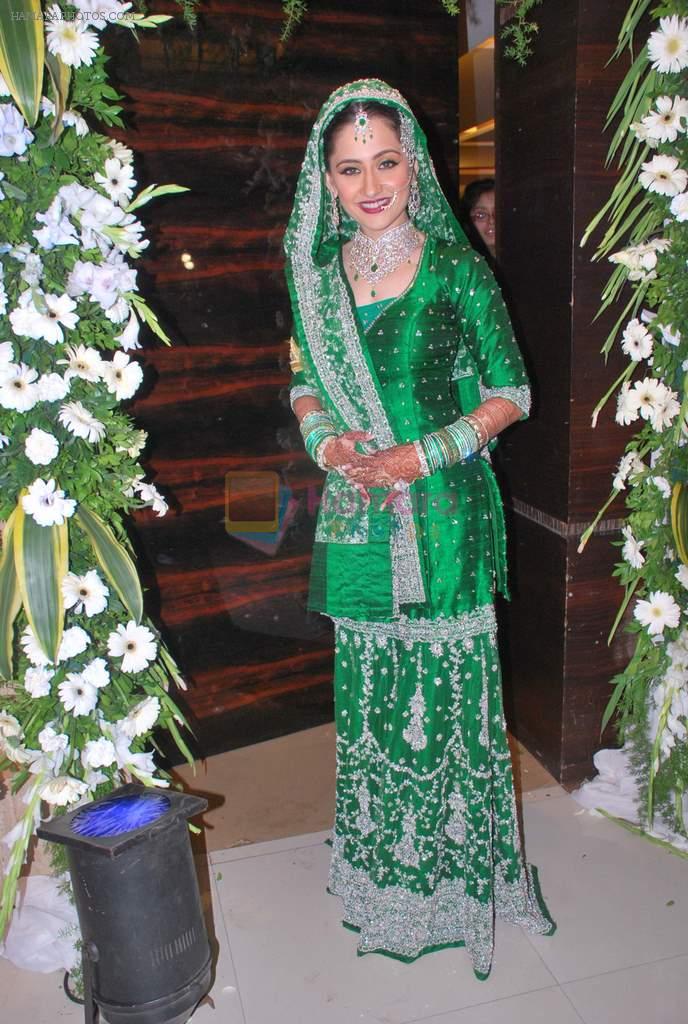 Sanjeeda Sheikh at Amir Ali's wedding with Sanjeeda Sheikh in Khar Gymkhana, Mumbai on 2nd March 2012