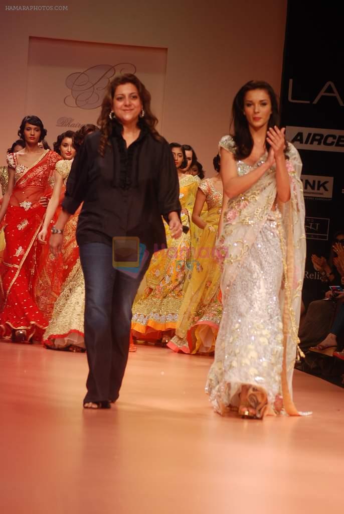Amy Jackson walk the ramp for Bhairavi Jaikishan Show at lakme fashion week 2012 Day 2 in Grand Hyatt, Mumbai on 3rd March 2012