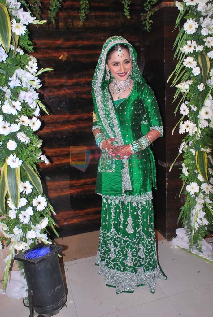 Sanjeeda Sheikh at Amir Ali's wedding with Sanjeeda Sheikh in Khar Gymkhana, Mumbai on 2nd March 2012