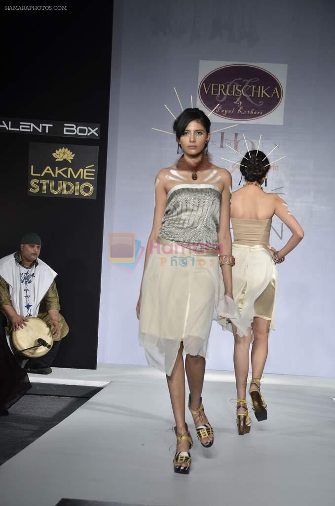 Model walk the ramp for Veruschka by Payal Kothari Show at lakme fashion week 2012 Day 2 in Grand Hyatt, Mumbai on 3rd March 2012