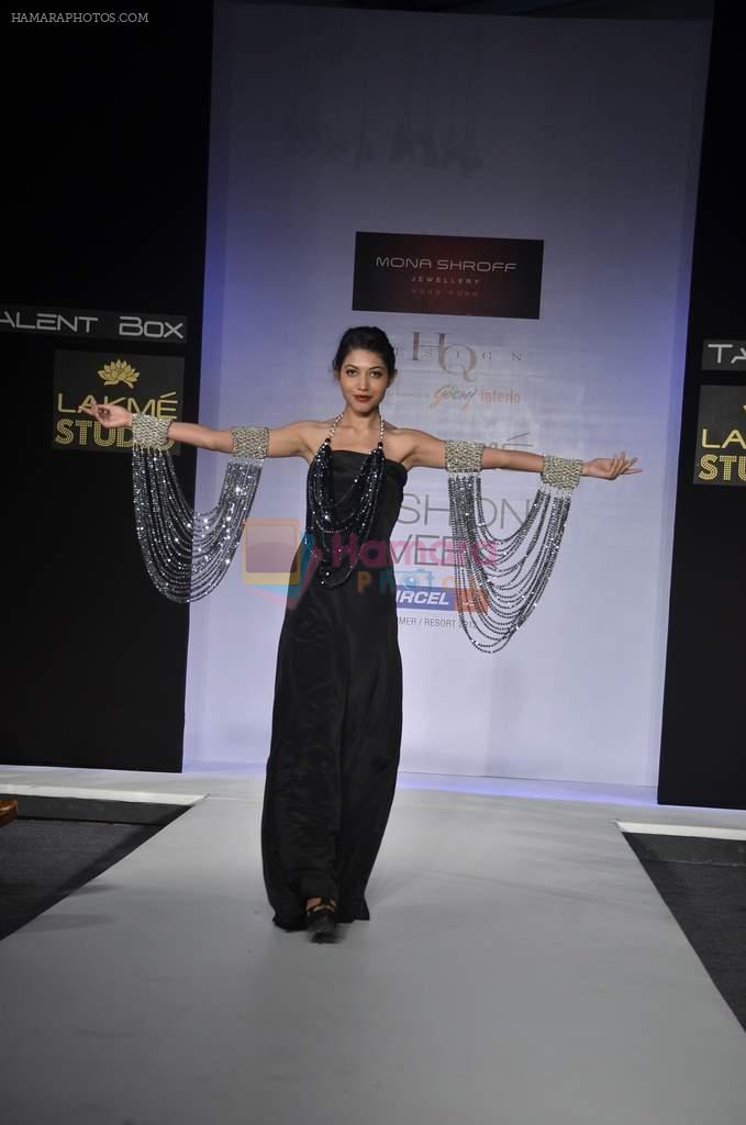 Model walk the ramp for Mona Shroff Show at lakme fashion week 2012 Day 2 in Grand Hyatt, Mumbai on 3rd March 2012