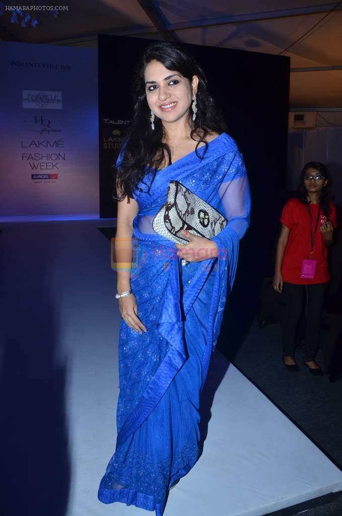 Shaina NC at Shruti Sancheti Show at lakme fashion week 2012 Day 3 in Grand Hyatt, Mumbai on 4th March 2012