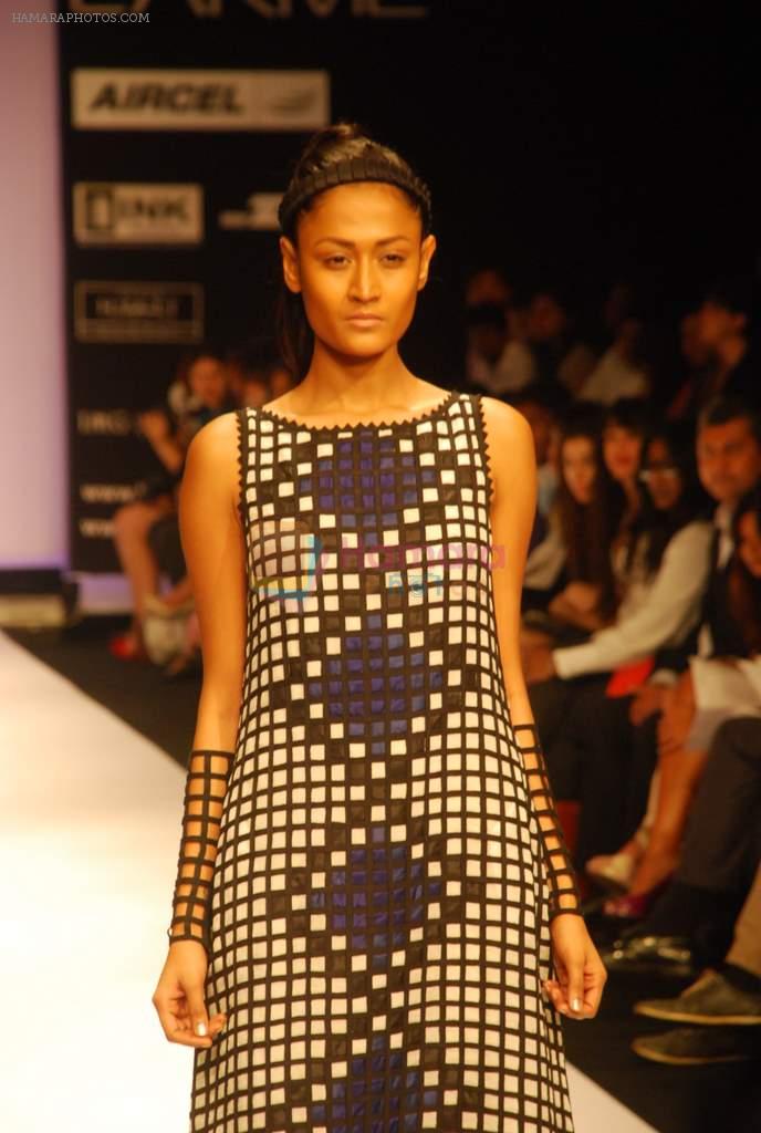 Model walk the ramp for Nupur Kanoi Show at lakme fashion week 2012 Day 4 in Grand Hyatt, Mumbai on 5th March 2012