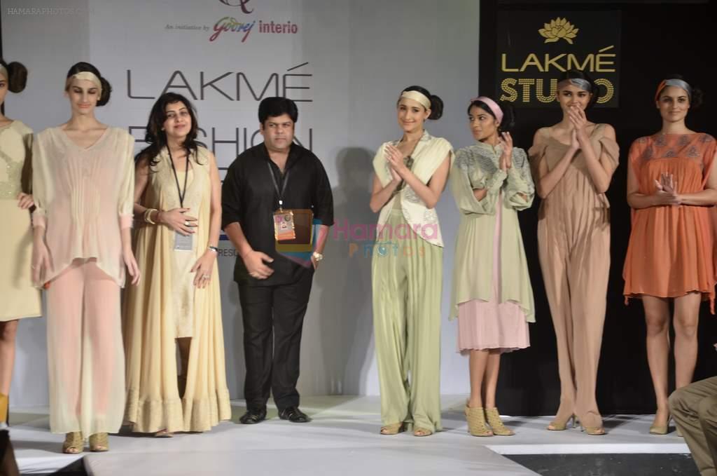 Model walk the ramp for Talent Box by Kapil and MMonika Show at lakme fashion week 2012 Day 5 in Grand Hyatt, Mumbai on 6th March 2012