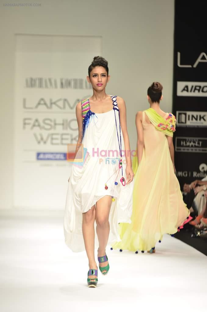 Model walk the ramp for Archana Kocchar Show at lakme fashion week 2012 Day 5 in Grand Hyatt, Mumbai on 6th March 2012