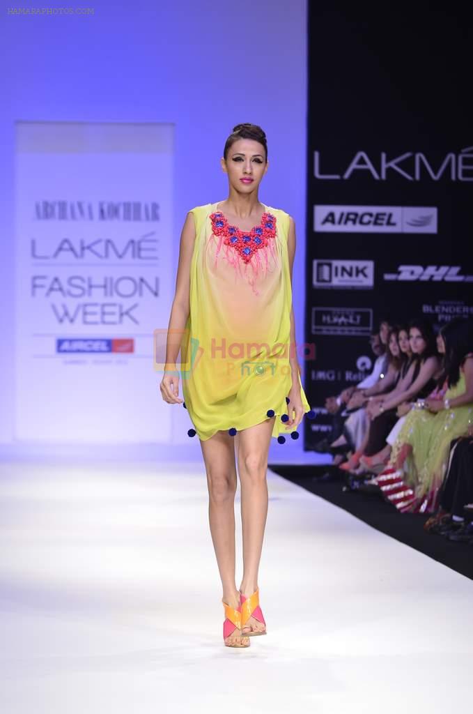 Model walk the ramp for Archana Kocchar Show at lakme fashion week 2012 Day 5 in Grand Hyatt, Mumbai on 6th March 2012