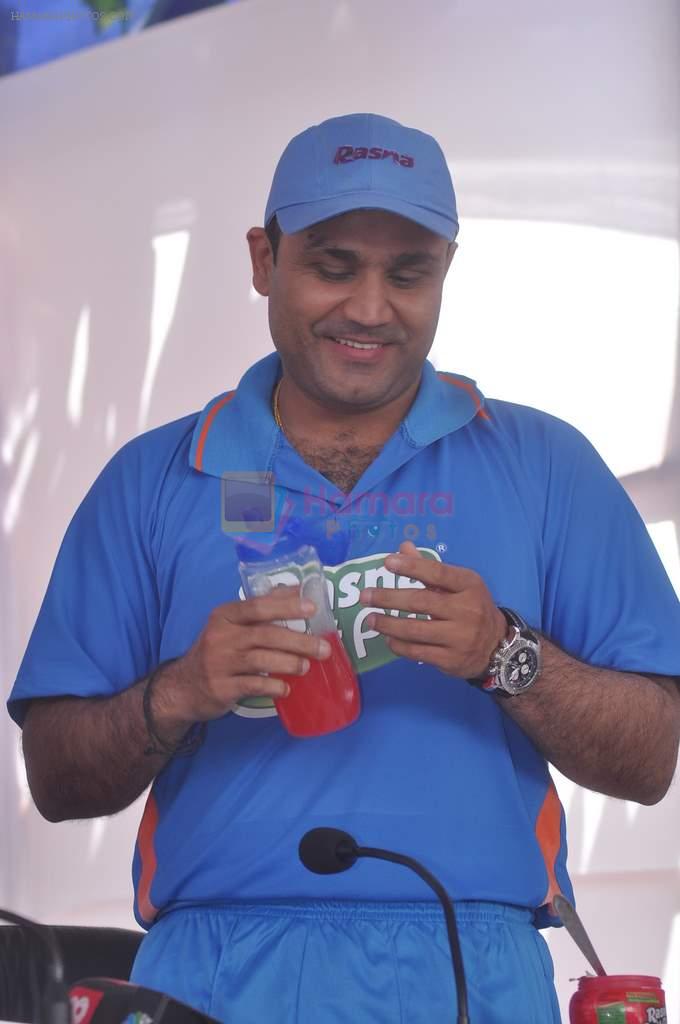 Virender Sehwag launches rasna in Mumbai on 10th March 2012