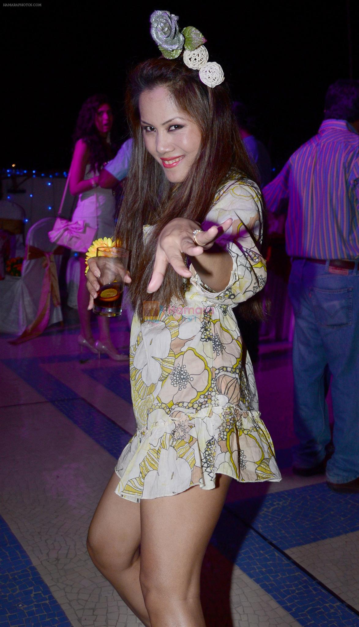 Syndy Khojol at Naughty at forty Hawain surprise birthday party by Amy Billimoria on 12th March 2012