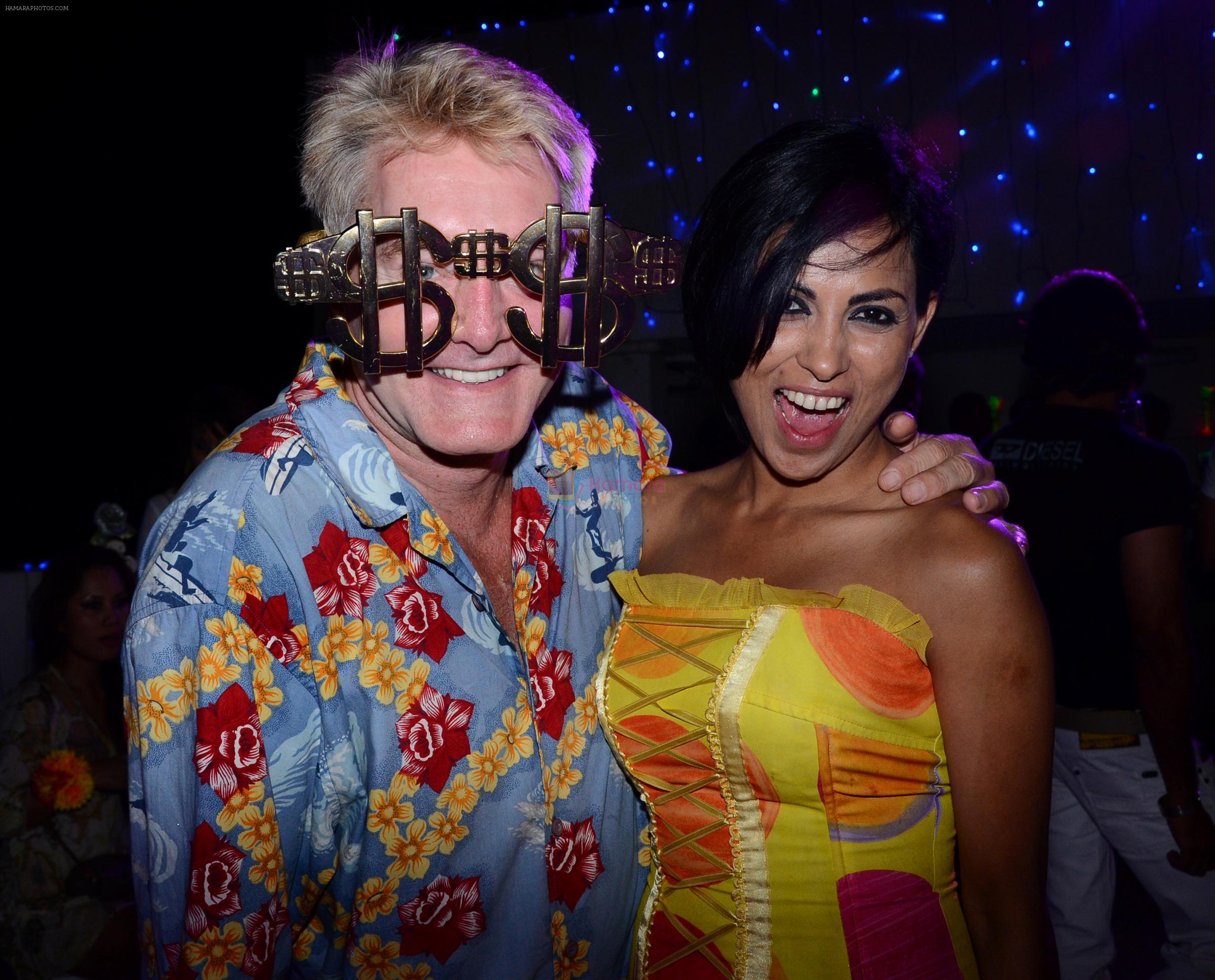 Gary Richardson with Shifanjali Rao at Naughty at forty Hawain surprise birthday party by Amy Billimoria on 12th March 2012