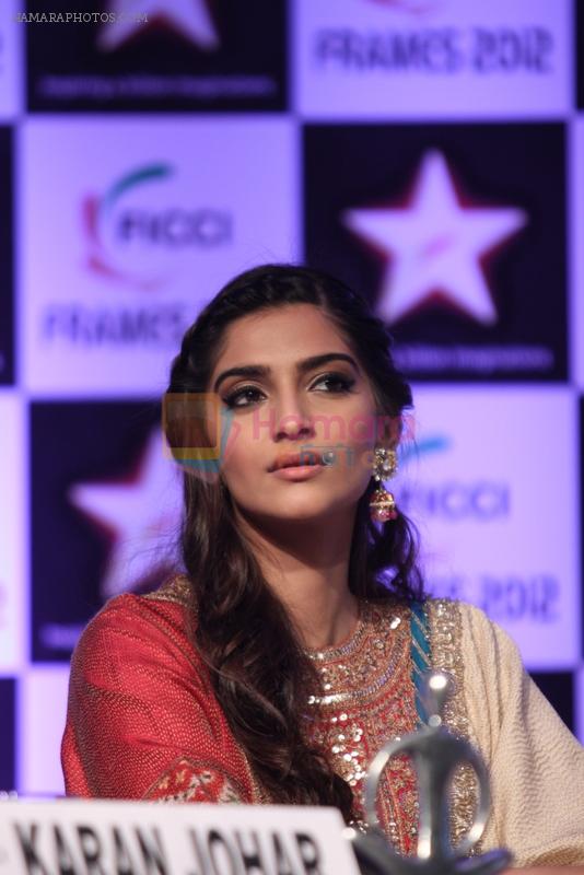 Sonam Kapoor at the Inaugural session of FICCI 2012 in Mumbai on 13th March 2012