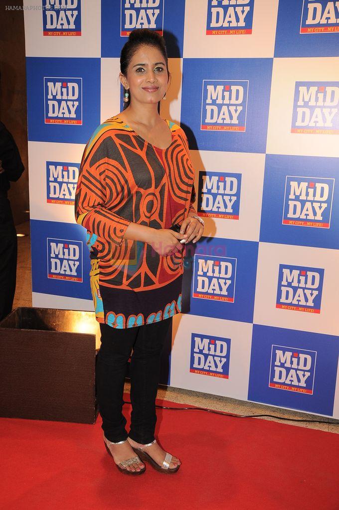 Sonali Kulkarni at the launch of Mid-Day Mumbai Anthem in Mumbai on 14th March 2012