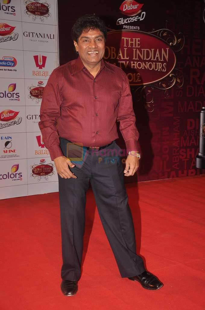 Johnny Lever at The Global Indian Film & Television Honors 2012 in Mumbai on 15th March 2012