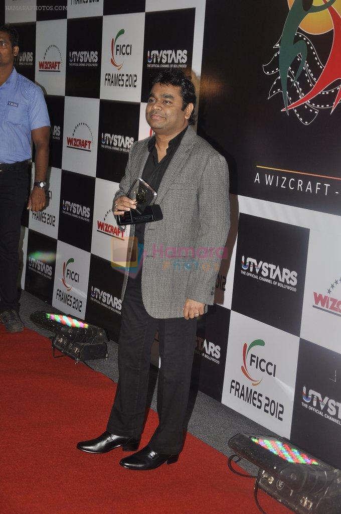 A R Rahman at Ficci-Frames awards nite in Renaissance, Mumbai on 16th March 2012