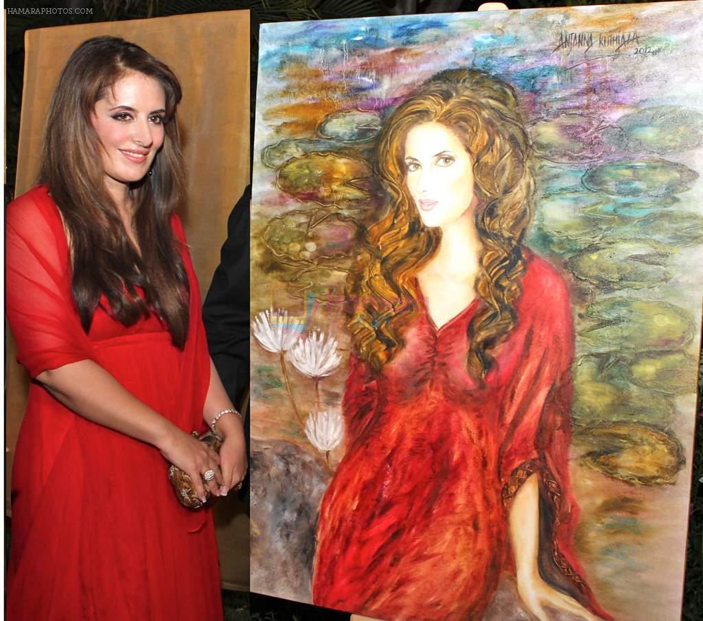 Pria Kataria Puri at an Art event by Anjanna Kuthiala in Mumbai on 18th March 2012