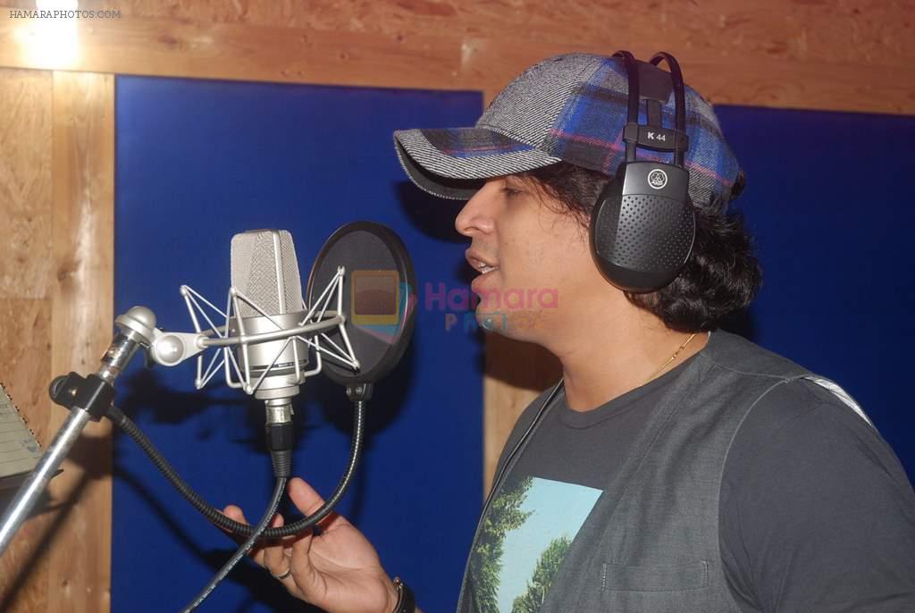 Abhijeet Sawant at a song recording for LIfe OK serial Aasman Se Aagey in Andheri, Mumbai on 19th March 2012