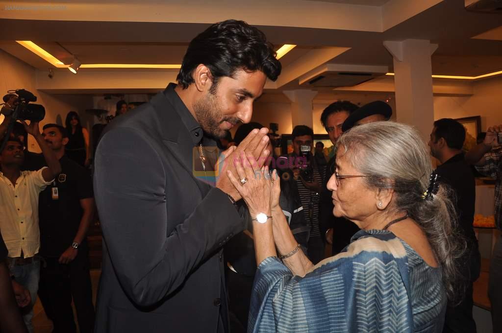 abhishek Bachchan at Paresh Maity art event in ICIA on 22nd March 2012