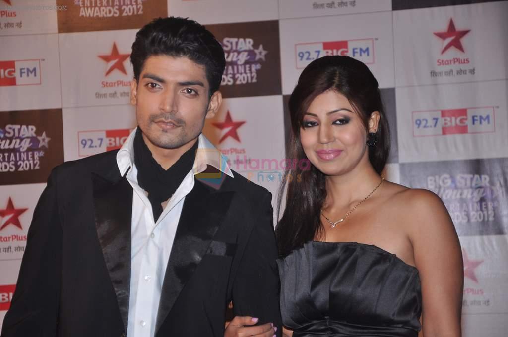 Debina and Gurmeet Chaudhary at Big Star Young Entertainer Awards in Mumbai on 25th March 2012