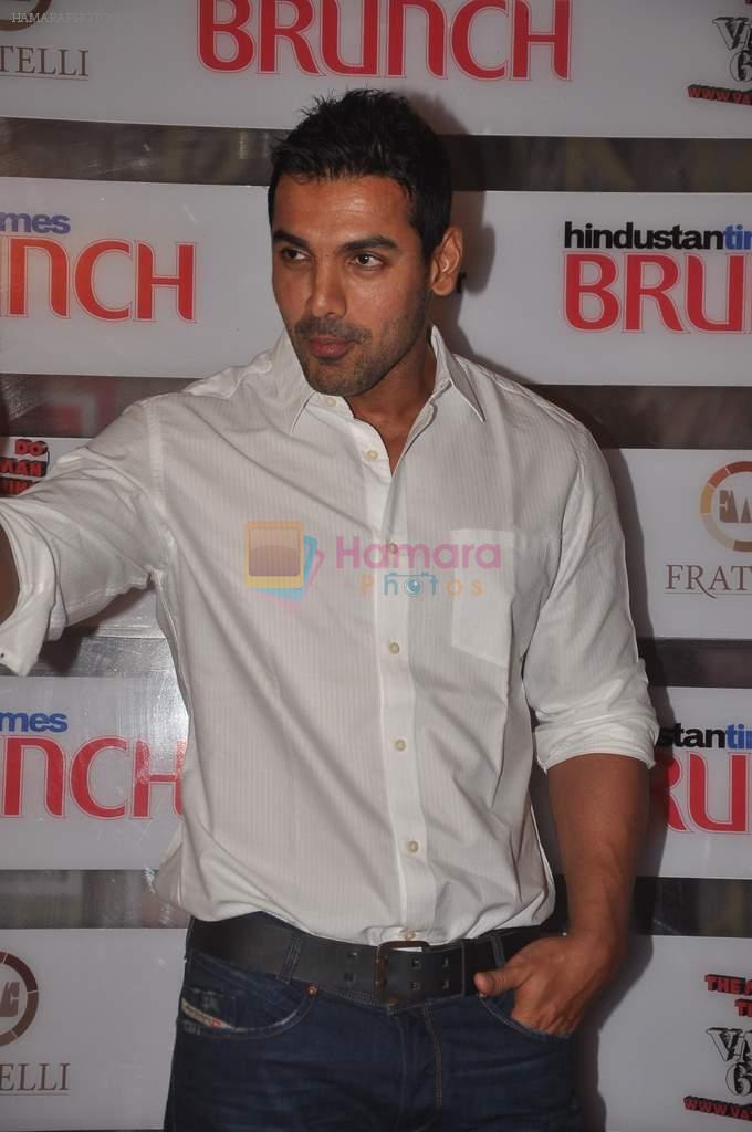 John Abraham at Shootout At Wadala promotions in HT Brunch on 26th March 2012