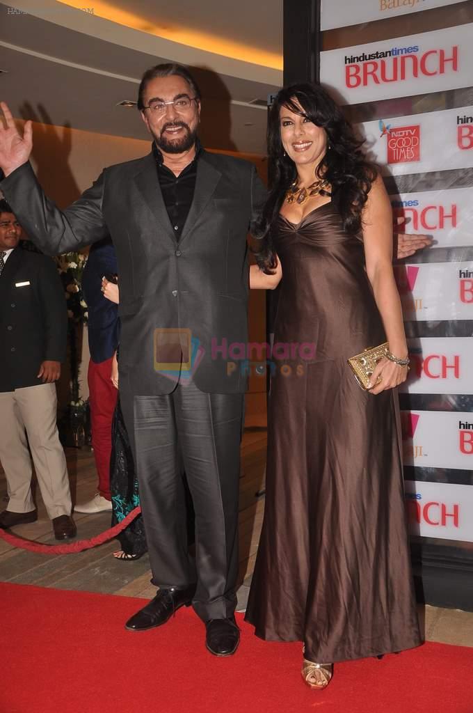 Pooja Bedi, Kabir Bedi at Shootout At Wadala promotions in HT Brunch on 26th March 2012