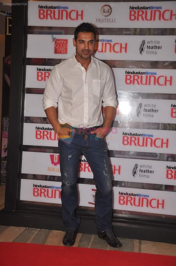 John Abraham at Shootout At Wadala promotions in HT Brunch on 26th March 2012