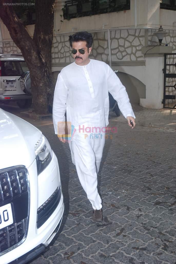 Anil Kapoor at Mona Kapoor funeral in Mumbai on 26th March 2012