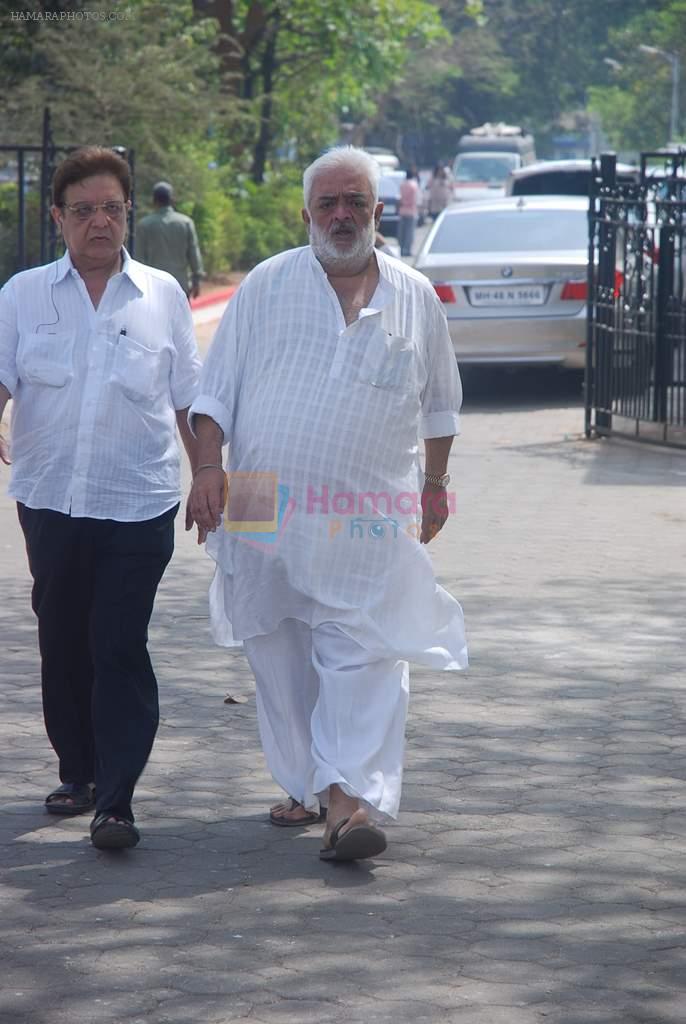 at Mona Kapoor funeral in Mumbai on 26th March 2012