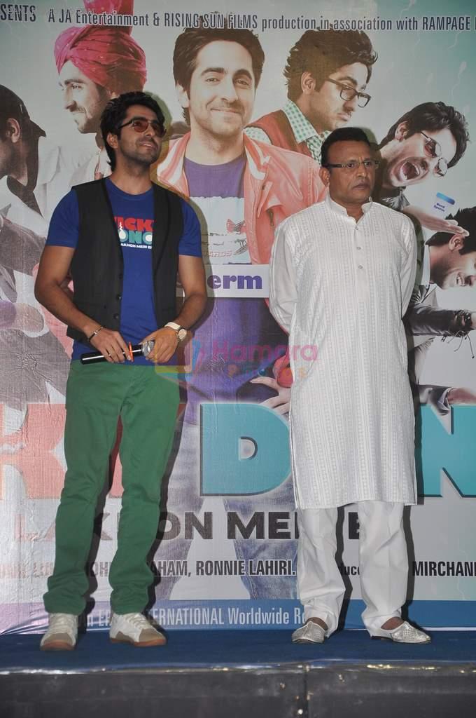 Ayushmann Khurrana, Annu Kapoor at Vicky Donor music launch in Inorbit, Malad on 30th March 2012