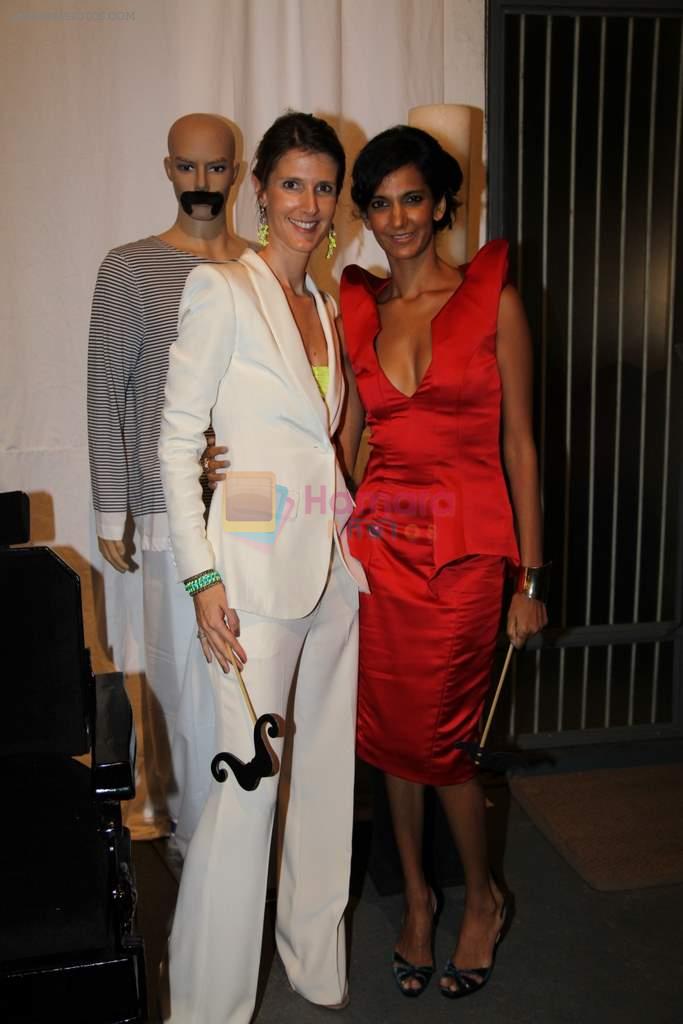 Julie with Poorna Jagannathan at Le Mill men's wear collection launch in Mumbai on 31st March 2012