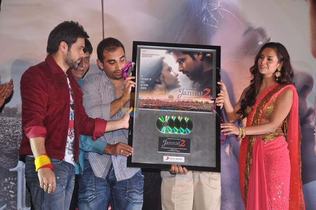 Emraan Hashmi, Kunal Deshmukh, Mukesh Bhatt, Esha Gupta at Jannat 2 music launch on 3rd April 2012
