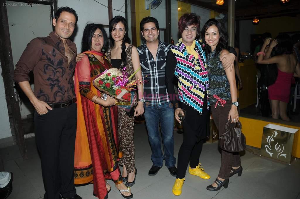 Meet Brother with wife, Swati and Rohit Verma at Rohit Verma's sis bash in Mumbai on 3rd April 2012
