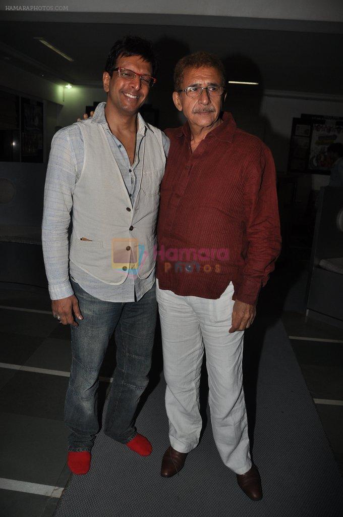 Naseeruddin Shah and Javed Jaffrey at The Rat Race Screening in Star House, Mumbai on 13th April 2012