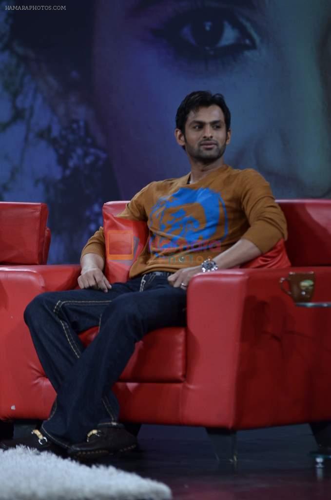 Shoaib Malik at  NDTV's Raveena chat show inMumbai on 14th April 2012