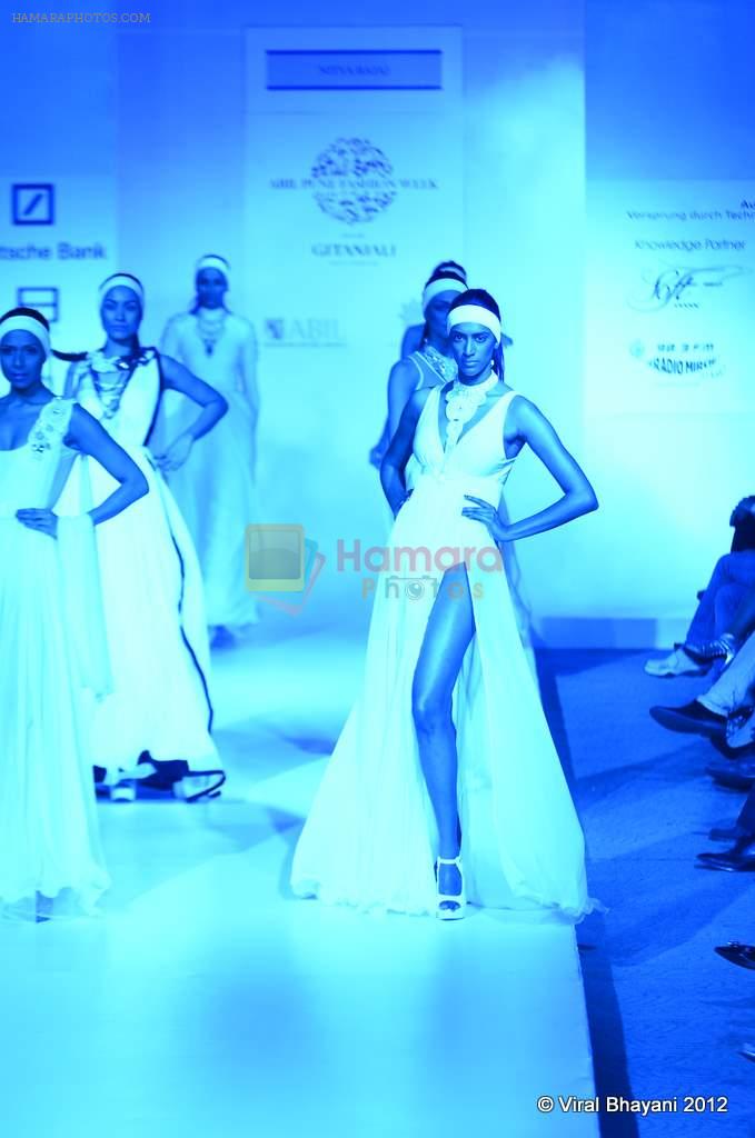 Model walk the ramp for Nitya Bajaj Show at ABIL Pune Fashion Weekon 14th April 2012