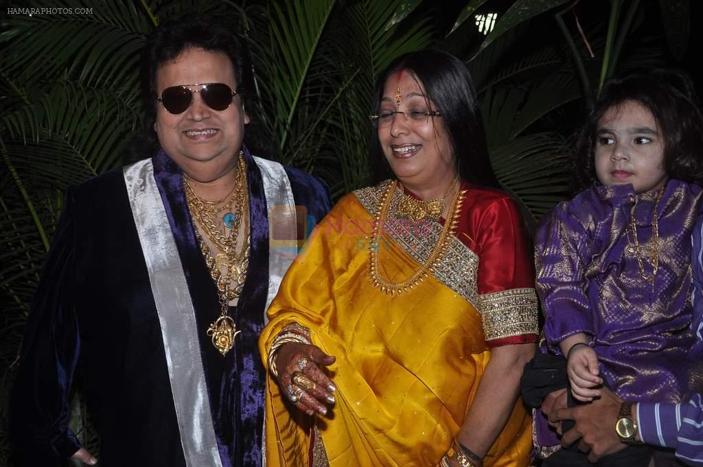 Bappi Lahiri at the sangeet Ceremony of Bappa Lahiri and  Taneesha Verma in Juhu Millenium Club, Mumbai on 15th April 2012