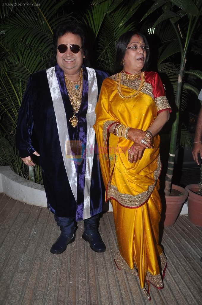 Bappi Lahiri at the sangeet Ceremony of Bappa Lahiri and  Taneesha Verma in Juhu Millenium Club, Mumbai on 15th April 2012