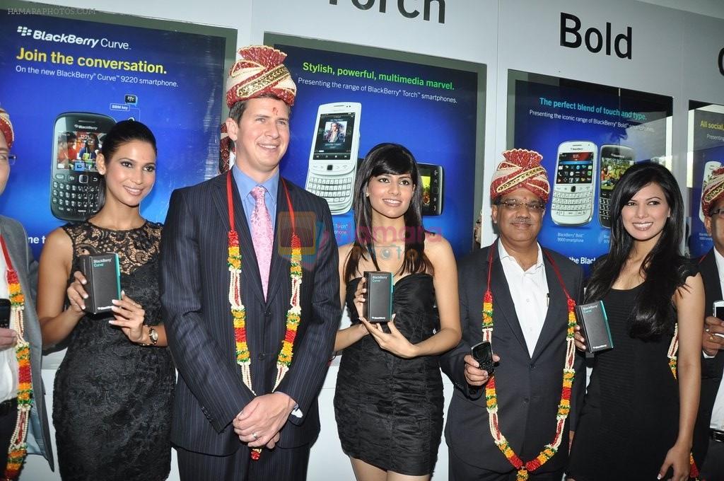 Femina Miss India's inaugurate Blackberry mobile Store in Delhi on 19th April 2012